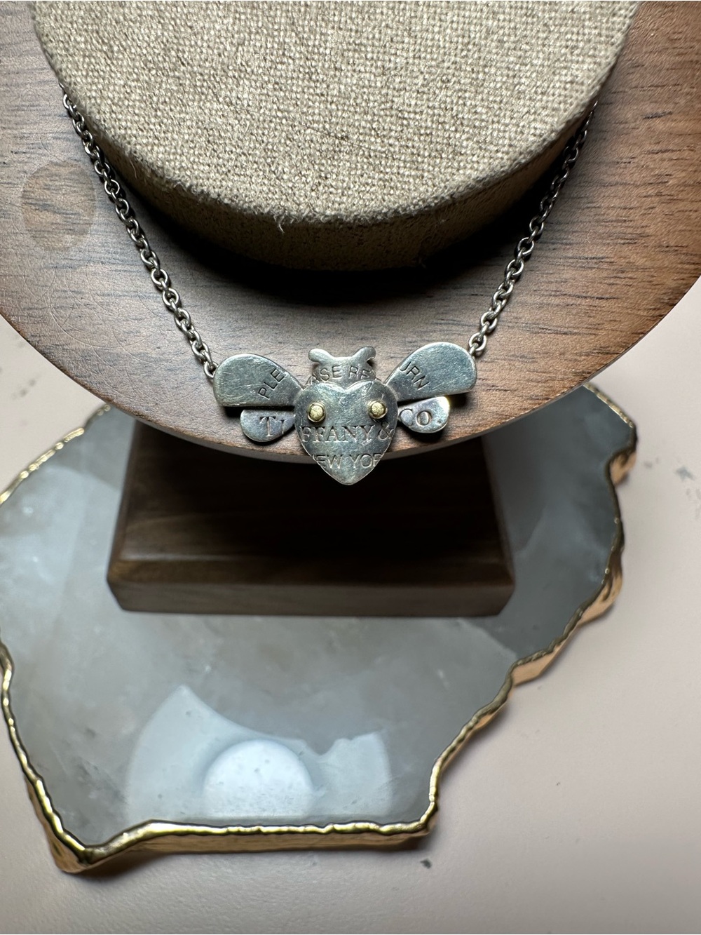 TIFFANY & CO. Return to Tiffany Love Bugs Bumble Bee Bracelet Silver & 18k Gold